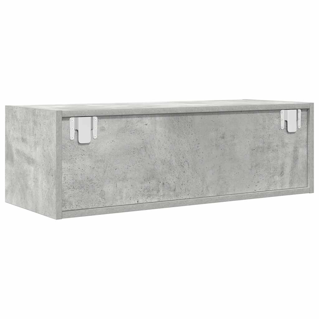 Tv-meubel 80x31x25,5 cm bewerkt hout betongrijs is nu te koop bij PeponiXL, paradijselijk wonen!