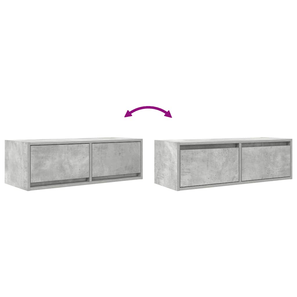 Tv-meubels 2 st 80x31x25,5 cm bewerkt hout betongrijs is nu te koop bij PeponiXL, paradijselijk wonen!
