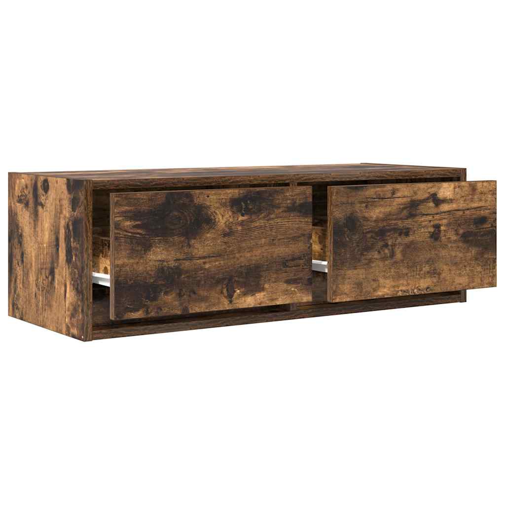 Tv-meubelen 2 st 80x31x25,5cm bewerkt hout gerookt eikenkleurig is nu te koop bij PeponiXL, paradijselijk wonen!