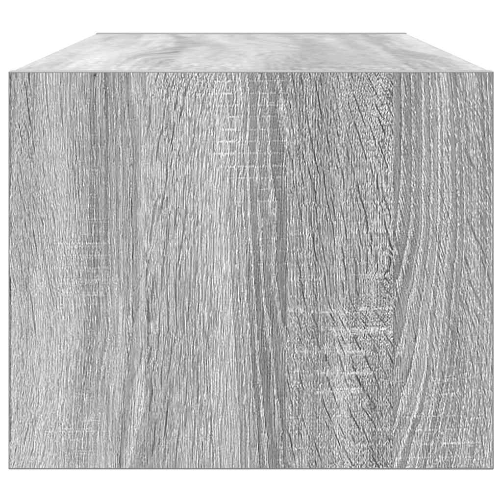 Tv-meubel 80x31x25,5 cm bewerkt hout grijs sonoma eikenkleurig is nu te koop bij PeponiXL, paradijselijk wonen!