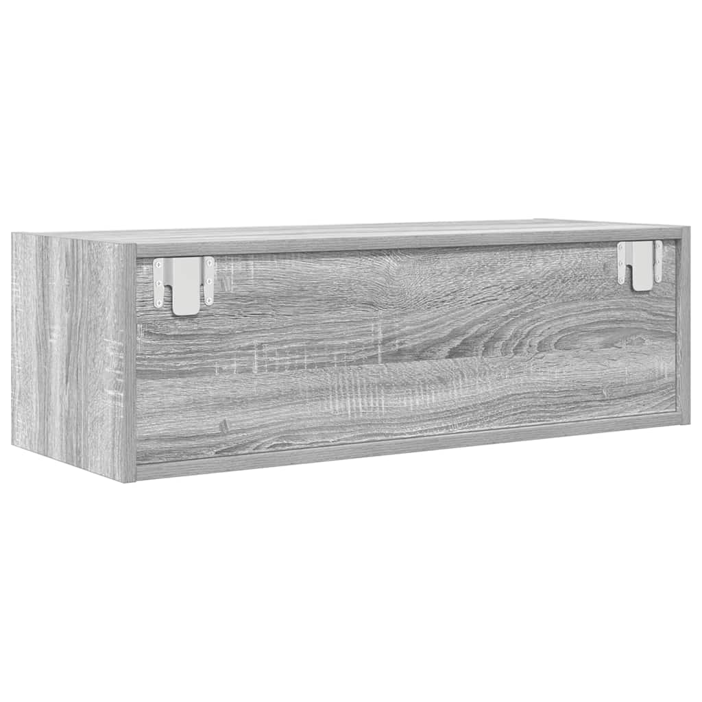 Tv-meubel 80x31x25,5 cm bewerkt hout grijs sonoma eikenkleurig is nu te koop bij PeponiXL, paradijselijk wonen!