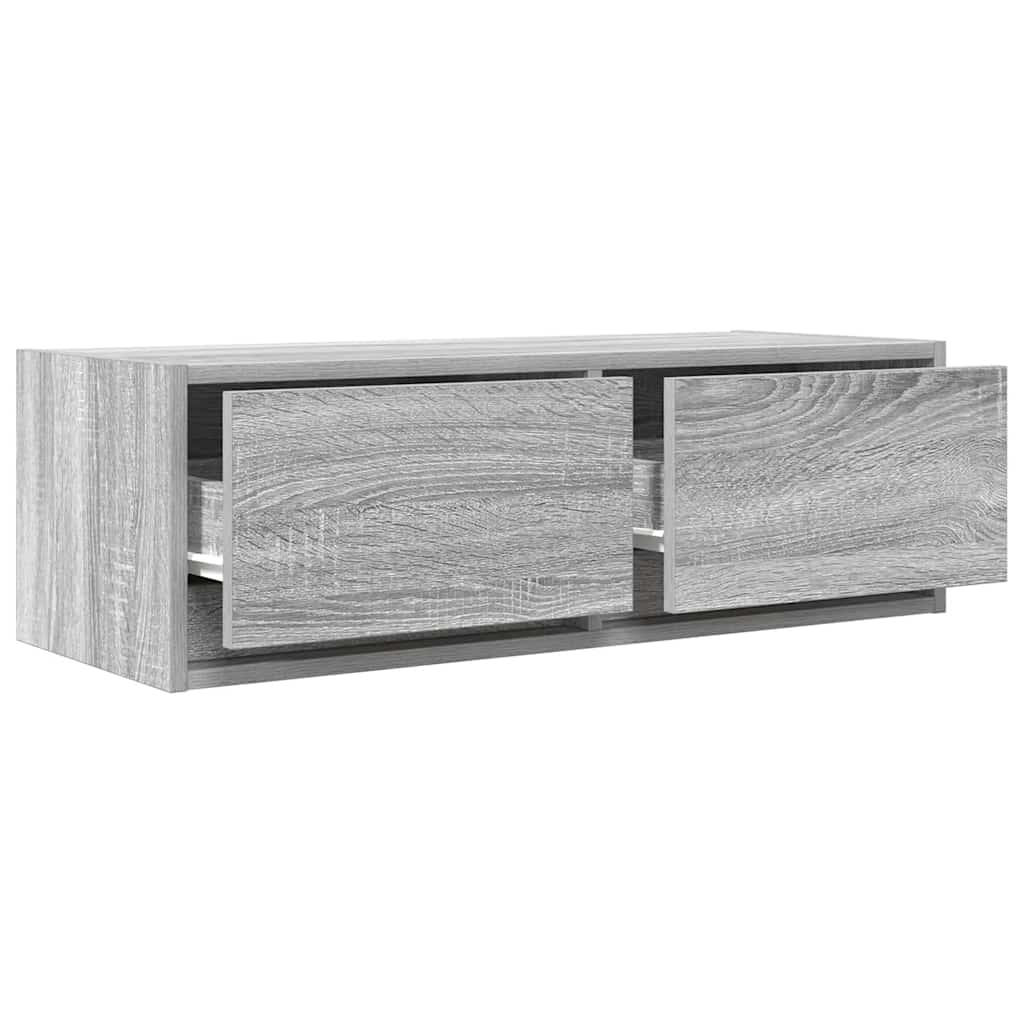 Tv-meubelen 2 st 80x31x25,5 cm bewerkt hout grijs sonoma eiken is nu te koop bij PeponiXL, paradijselijk wonen!
