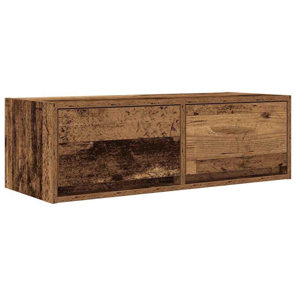 TV-meubel 80x31x25,5 cm bewerkt hout oud houtkleurig is nu te koop bij PeponiXL, paradijselijk wonen!