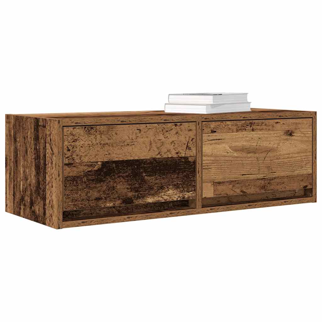 TV-meubel 80x31x25,5 cm bewerkt hout oud houtkleurig is nu te koop bij PeponiXL, paradijselijk wonen!