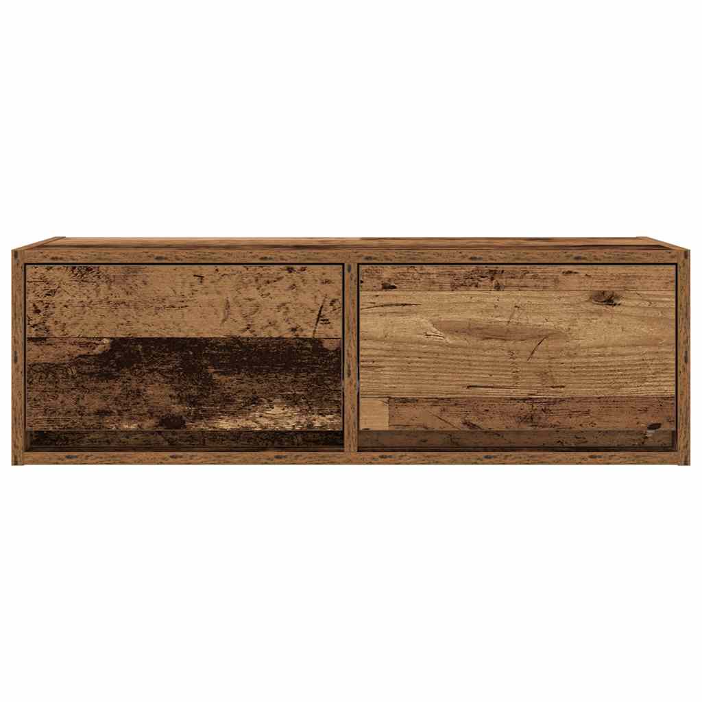 TV-meubel 80x31x25,5 cm bewerkt hout oud houtkleurig is nu te koop bij PeponiXL, paradijselijk wonen!