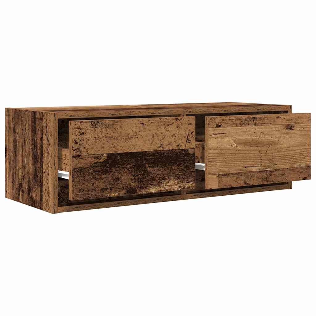 Tv-meubels 2 st 80x31x25,5 cm bewerkt hout oud houtkleurig is nu te koop bij PeponiXL, paradijselijk wonen!