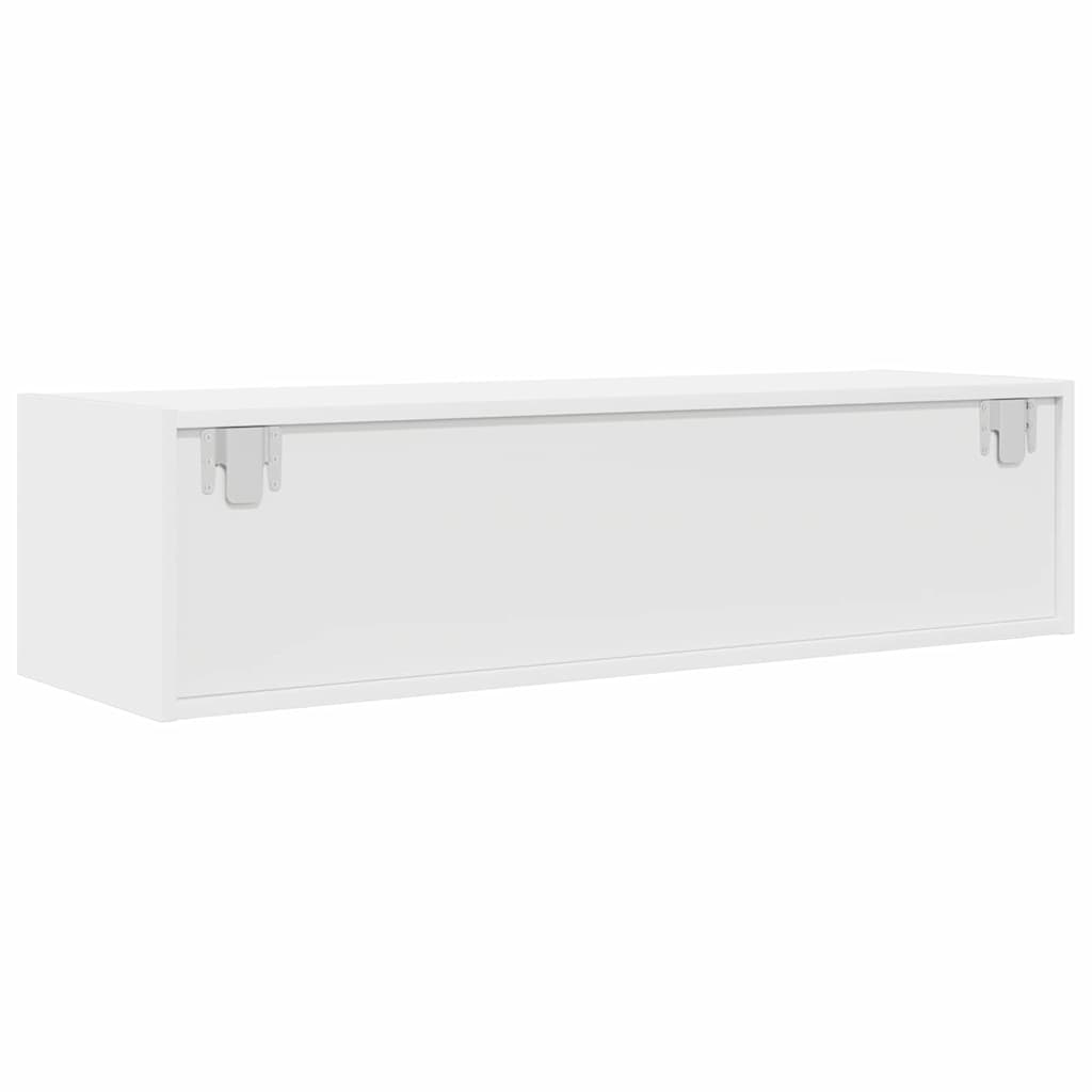 TV-kast met lade Wit 100 x 31 x 25,5 cm Bewerkt hout is nu te koop bij PeponiXL, paradijselijk wonen!