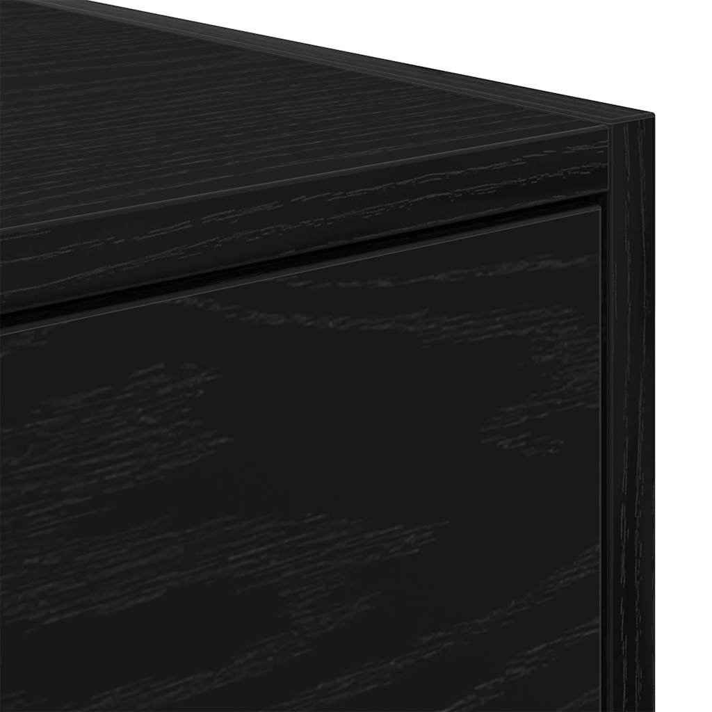 TV-kast met lade Zwart eiken 100 x 31 x 25,5 cm Bewerkt hout is nu te koop bij PeponiXL, paradijselijk wonen!