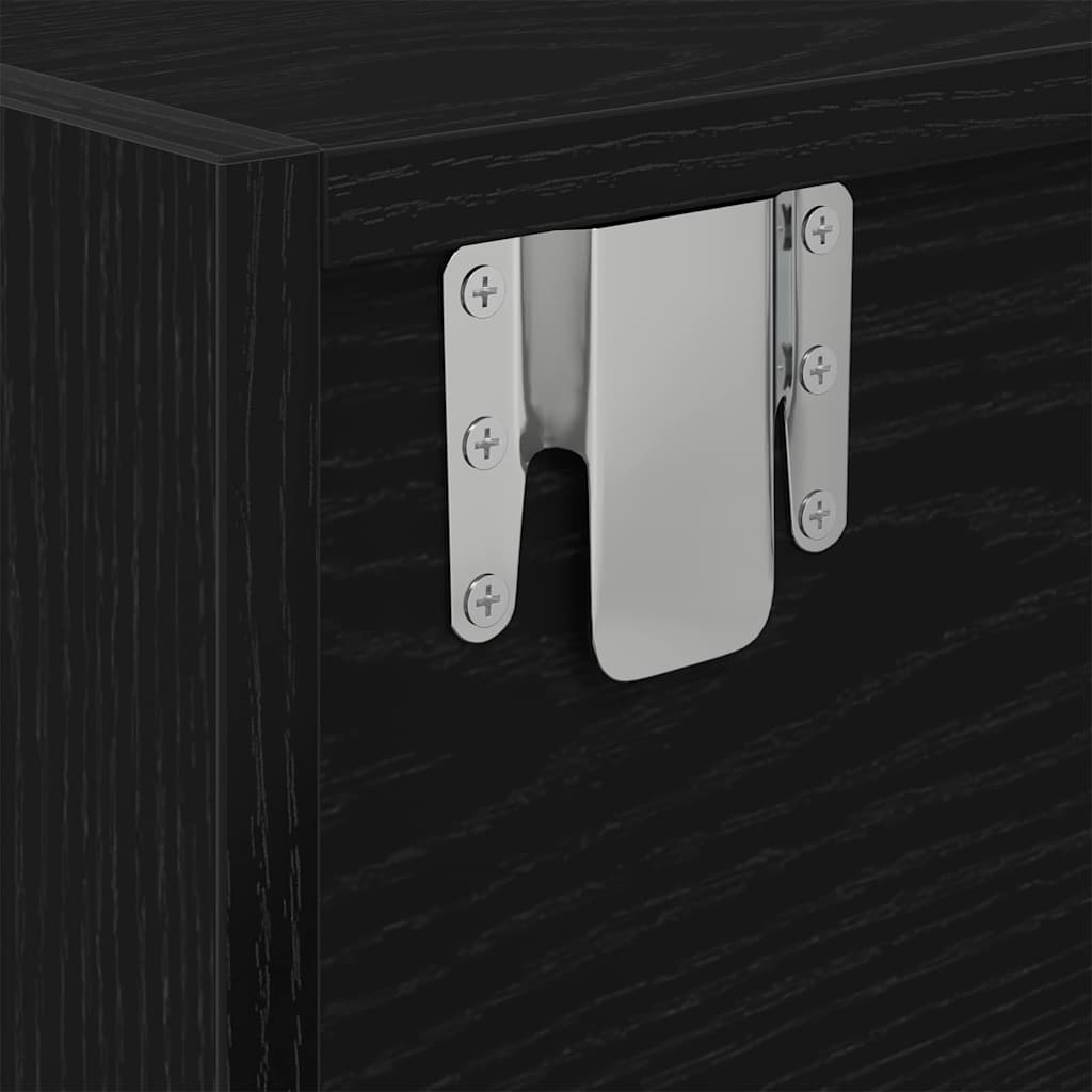 TV-kast met lade Zwart eiken 100 x 31 x 25,5 cm Bewerkt hout is nu te koop bij PeponiXL, paradijselijk wonen!
