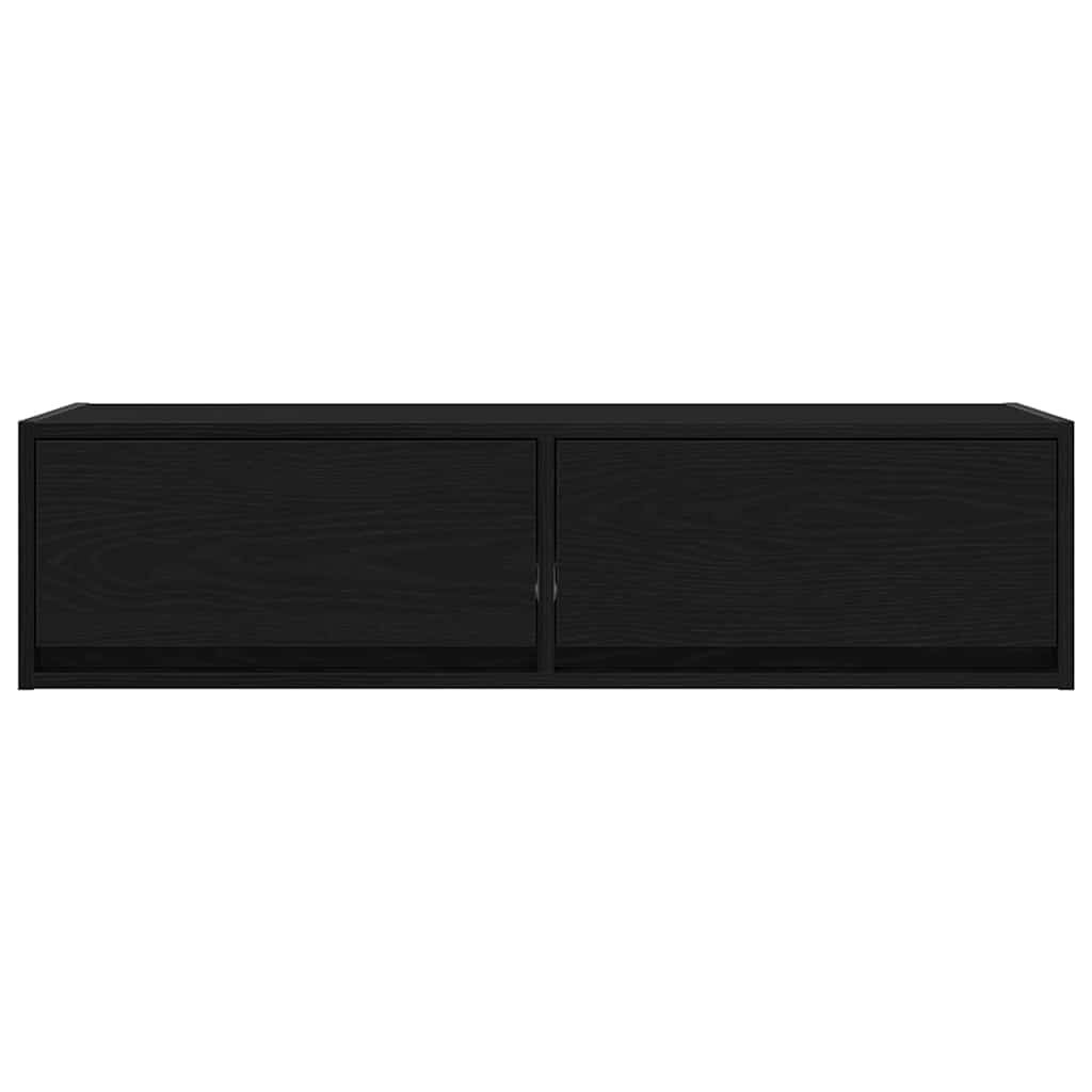 TV-kast met lade Zwart eiken 100 x 31 x 25,5 cm Bewerkt hout is nu te koop bij PeponiXL, paradijselijk wonen!