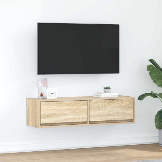 TV-kast met lade Sonoma eiken 100 x 31 x 25,5 cm Bewerkt hout is nu te koop bij PeponiXL, paradijselijk wonen!
