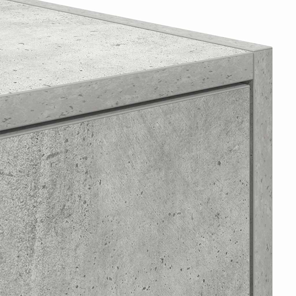 TV-kast met lade Betongrijs 100 x 31 x 25,5 cm Bewerkt hout is nu te koop bij PeponiXL, paradijselijk wonen!