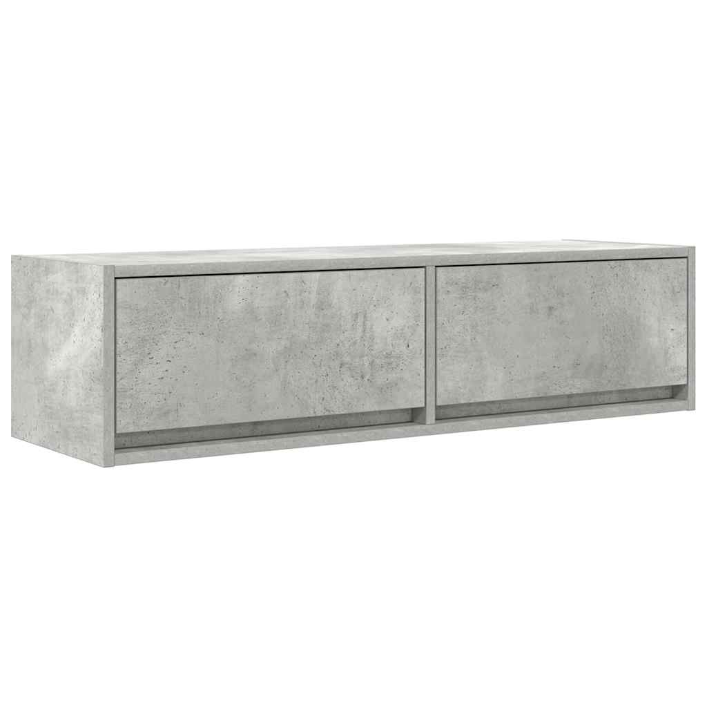 TV-kast met lade Betongrijs 100 x 31 x 25,5 cm Bewerkt hout is nu te koop bij PeponiXL, paradijselijk wonen!