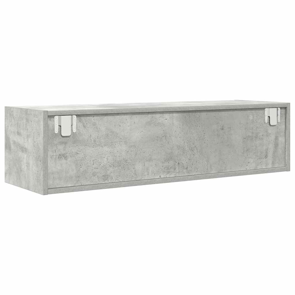 TV-kast met lade Betongrijs 100 x 31 x 25,5 cm Bewerkt hout is nu te koop bij PeponiXL, paradijselijk wonen!