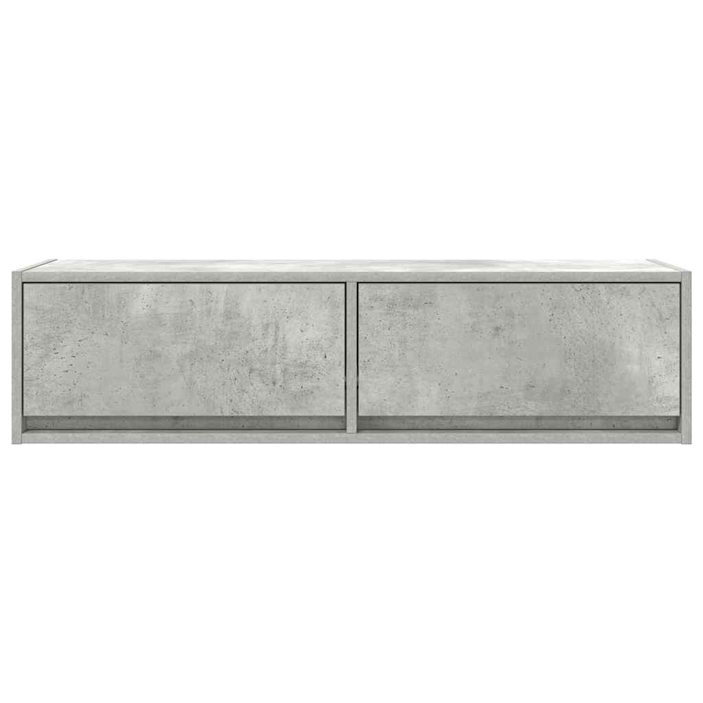 TV-kast met lade Betongrijs 100 x 31 x 25,5 cm Bewerkt hout is nu te koop bij PeponiXL, paradijselijk wonen!