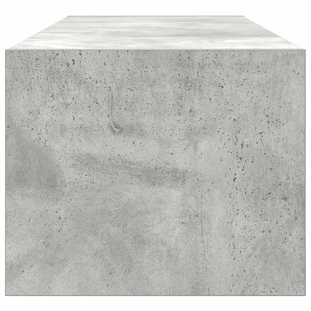 TV-kast met lade Betongrijs 100 x 31 x 25,5 cm Bewerkt hout is nu te koop bij PeponiXL, paradijselijk wonen!