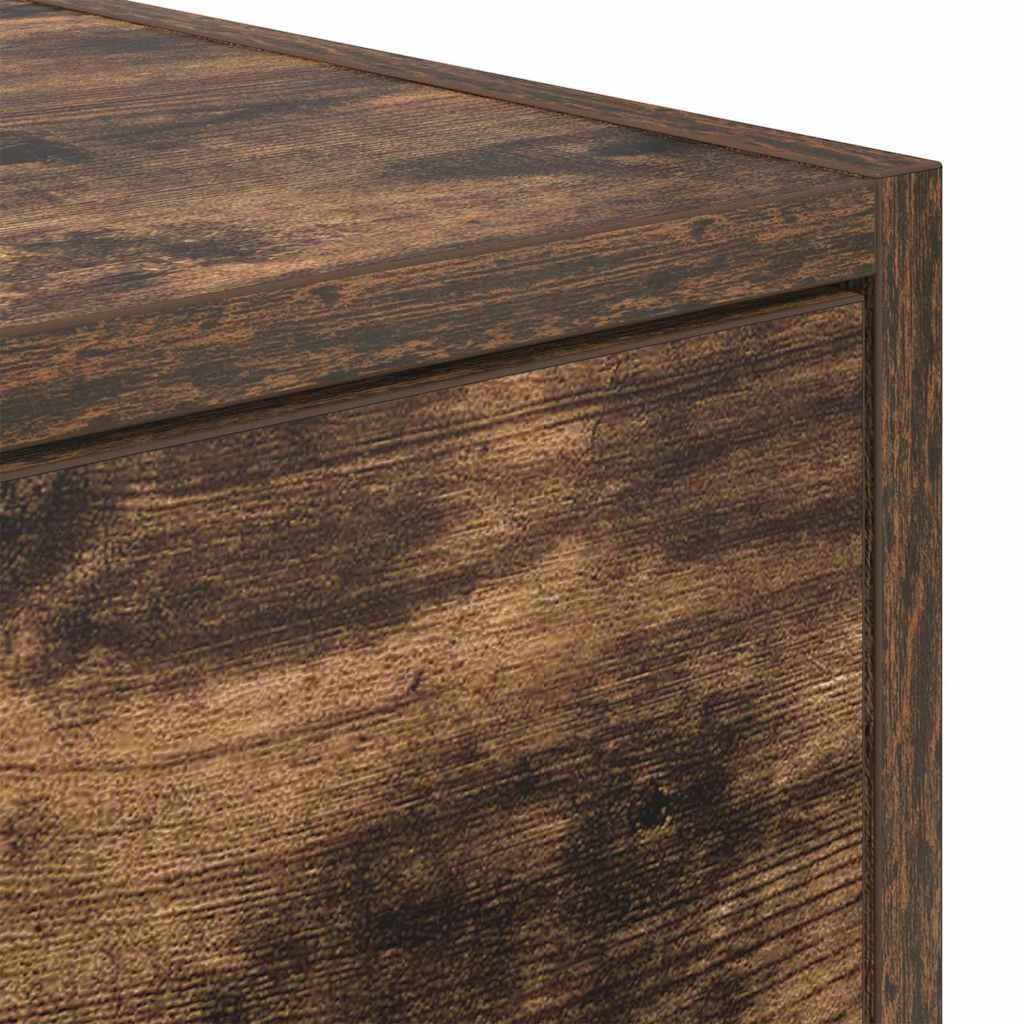 TV-kast met lade Gerookt eiken 100 x 31 x 25,5 cm Bewerkt hout is nu te koop bij PeponiXL, paradijselijk wonen!