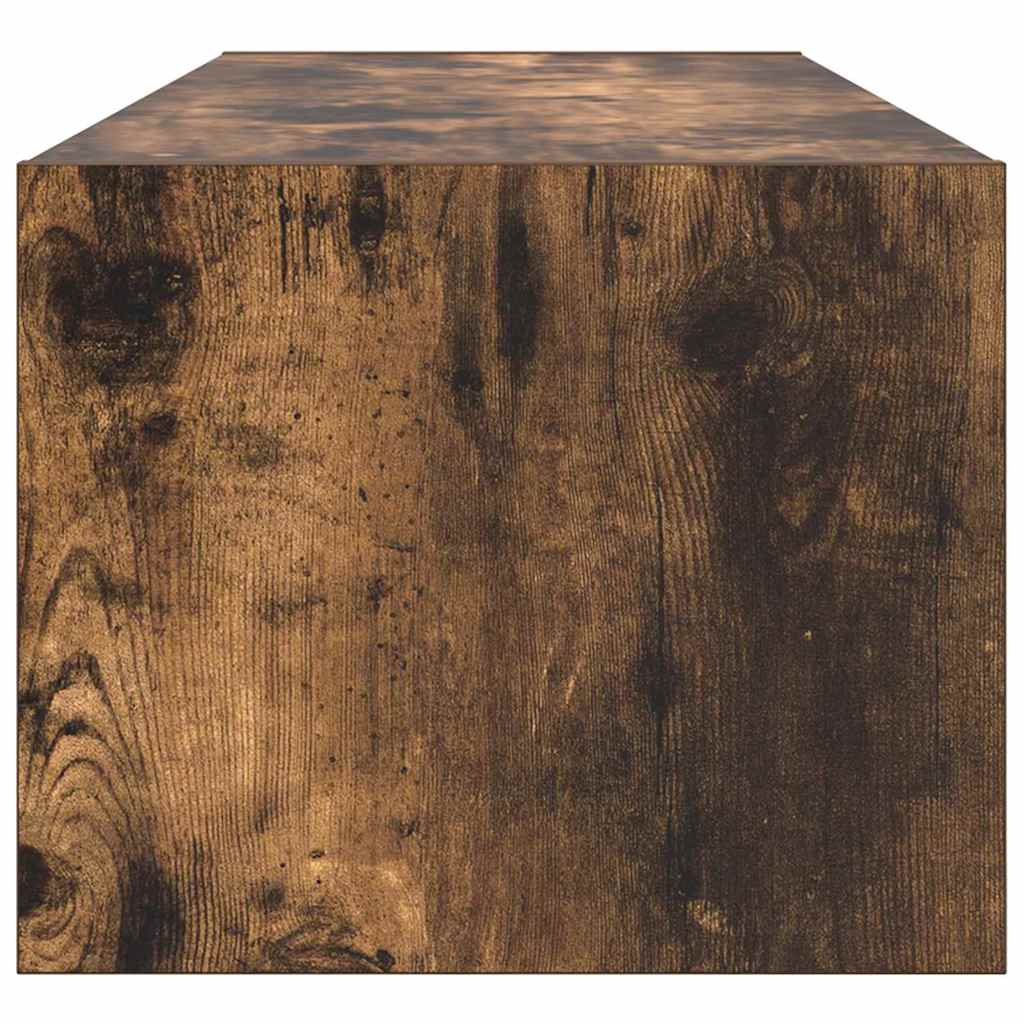 TV-kast met lade Gerookt eiken 100 x 31 x 25,5 cm Bewerkt hout is nu te koop bij PeponiXL, paradijselijk wonen!