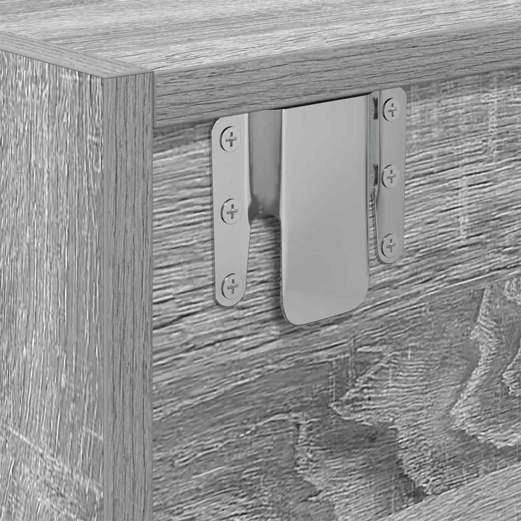 TV-kast met lade Grijs sonoma 100 x 31 x 25,5 cm Bewerkt hout is nu te koop bij PeponiXL, paradijselijk wonen!
