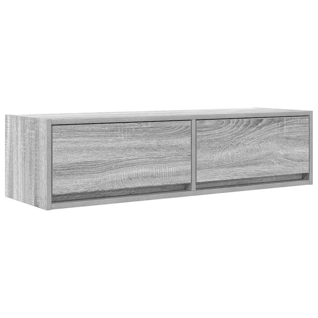TV-kast met lade Grijs sonoma 100 x 31 x 25,5 cm Bewerkt hout is nu te koop bij PeponiXL, paradijselijk wonen!