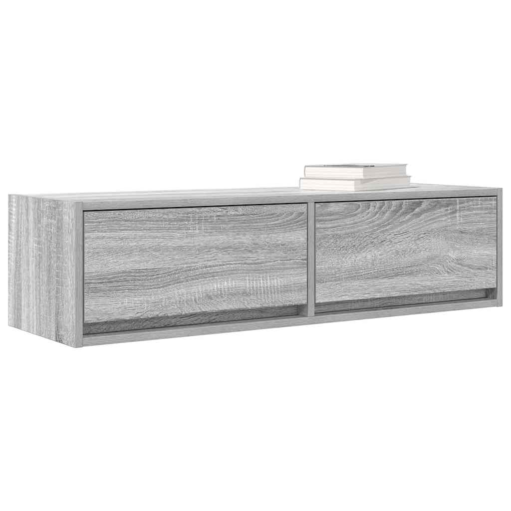 TV-kast met lade Grijs sonoma 100 x 31 x 25,5 cm Bewerkt hout is nu te koop bij PeponiXL, paradijselijk wonen!