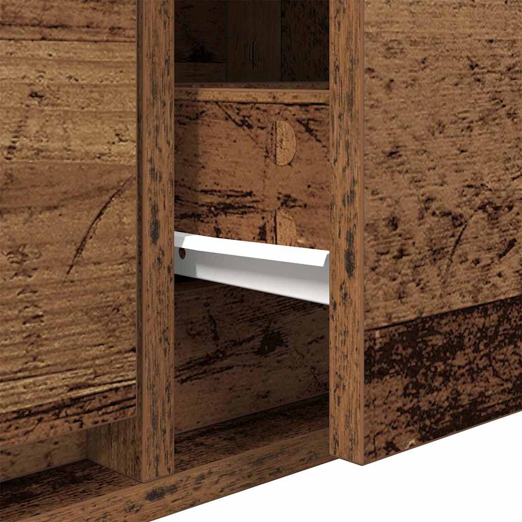 TV-kast met lade Oud hout 100 x 31 x 25,5 cm Bewerkt hout is nu te koop bij PeponiXL, paradijselijk wonen!