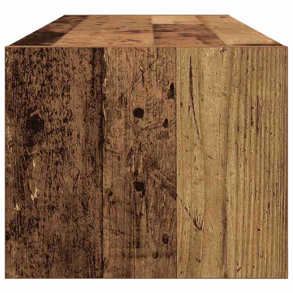TV-kast met lade Oud hout 100 x 31 x 25,5 cm Bewerkt hout is nu te koop bij PeponiXL, paradijselijk wonen!