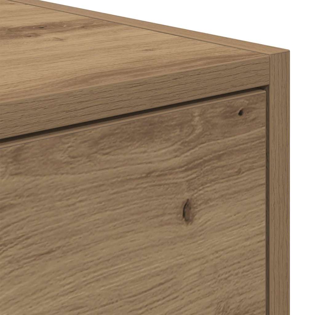 TV-kast artisanaal eikenkleurig 100 x 31 x 25,5 cm Bewerkt hout is nu te koop bij PeponiXL, paradijselijk wonen!