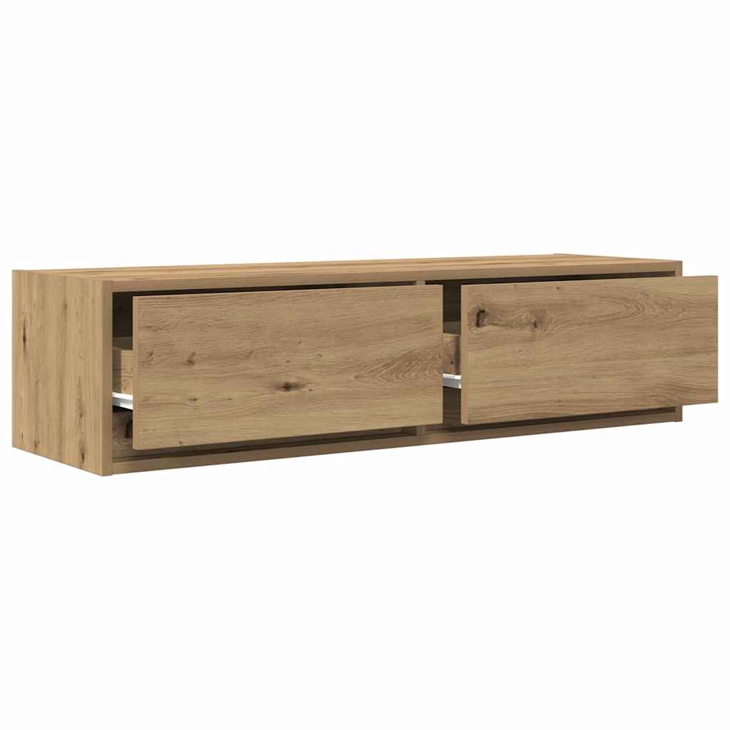 TV-kast artisanaal eikenkleurig 100 x 31 x 25,5 cm Bewerkt hout is nu te koop bij PeponiXL, paradijselijk wonen!