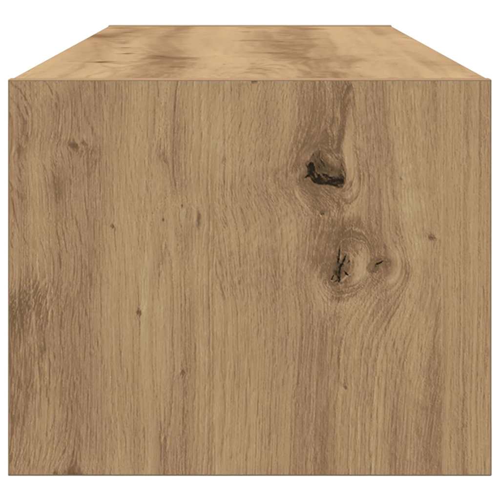 TV-kast artisanaal eikenkleurig 100 x 31 x 25,5 cm Bewerkt hout is nu te koop bij PeponiXL, paradijselijk wonen!