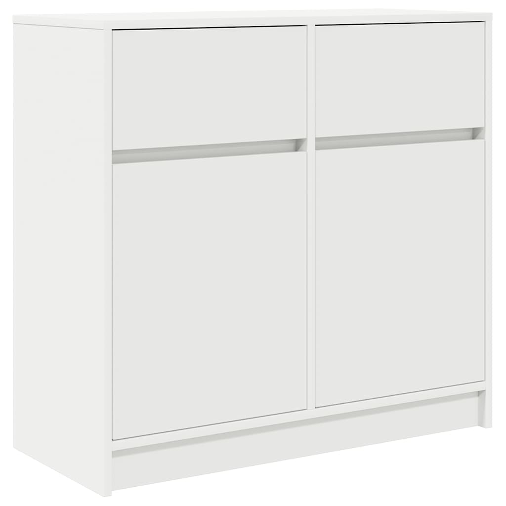 Dressoir met lade 80x34x76 cm spaanplaat wit is nu te koop bij PeponiXL, paradijselijk wonen!