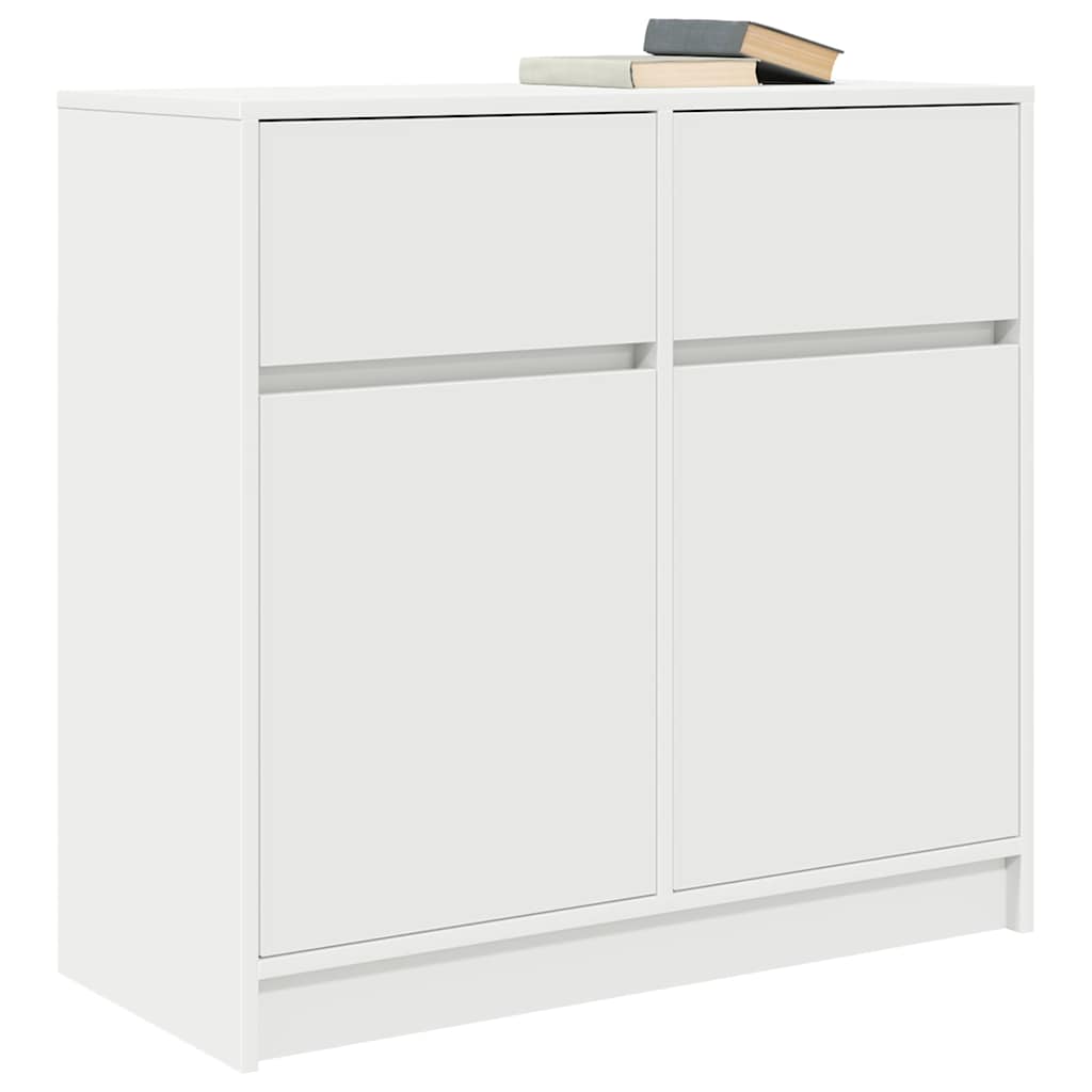 Dressoir met lade 80x34x76 cm spaanplaat wit is nu te koop bij PeponiXL, paradijselijk wonen!