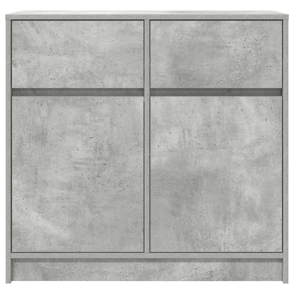 Dressoir met lade 80x34x76 cm spaanplaat betongrijs is nu te koop bij PeponiXL, paradijselijk wonen!