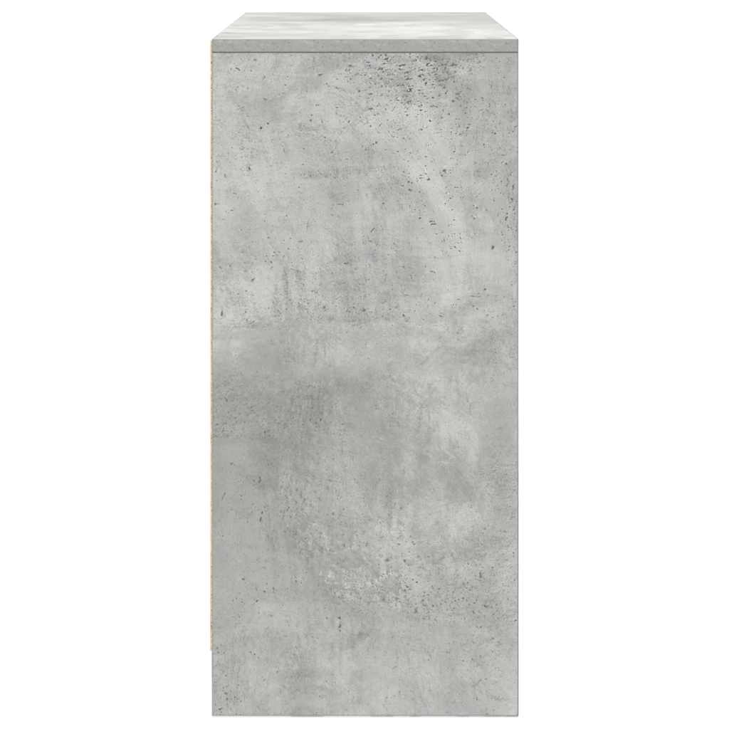 Dressoir met lade 80x34x76 cm spaanplaat betongrijs is nu te koop bij PeponiXL, paradijselijk wonen!