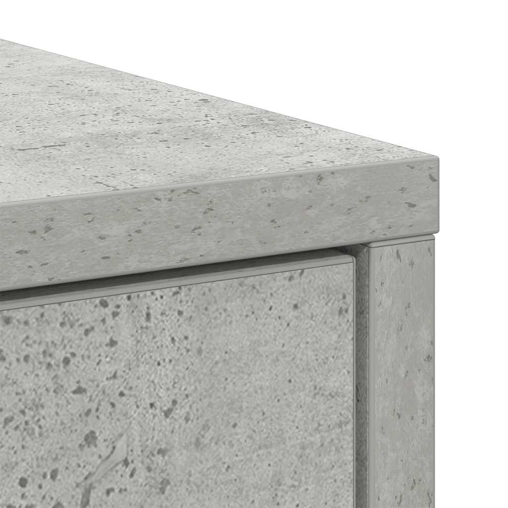 Dressoir met lade 80x34x76 cm spaanplaat betongrijs is nu te koop bij PeponiXL, paradijselijk wonen!