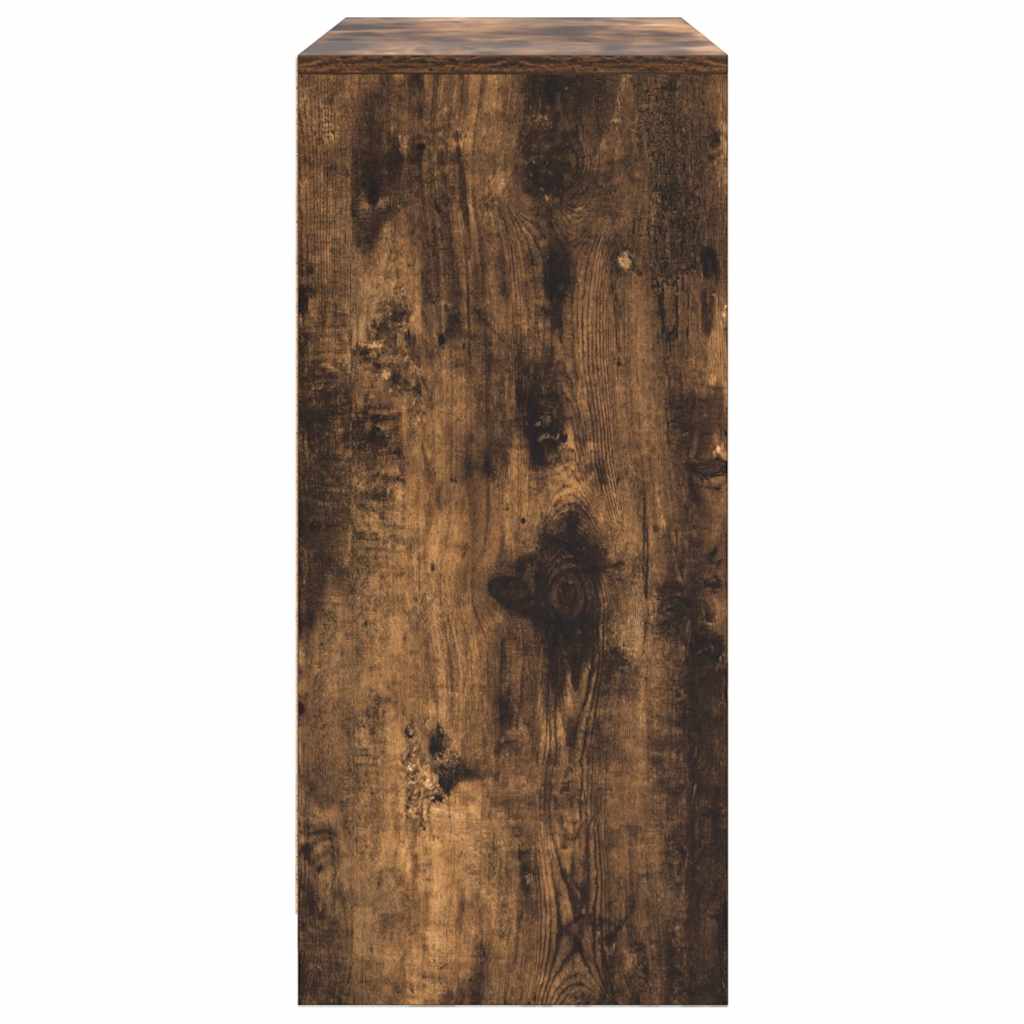 Dressoir met lade 80x34x76 cm spaanplaat gerookt eikenkleurig is nu te koop bij PeponiXL, paradijselijk wonen!