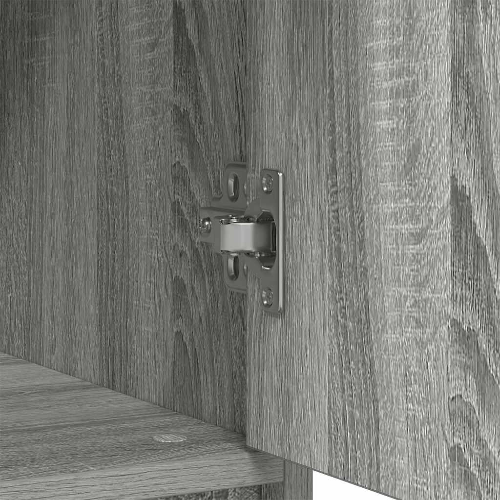 Dressoir met lade 80x34x76 cm spaanplaat grijs sonoma is nu te koop bij PeponiXL, paradijselijk wonen!