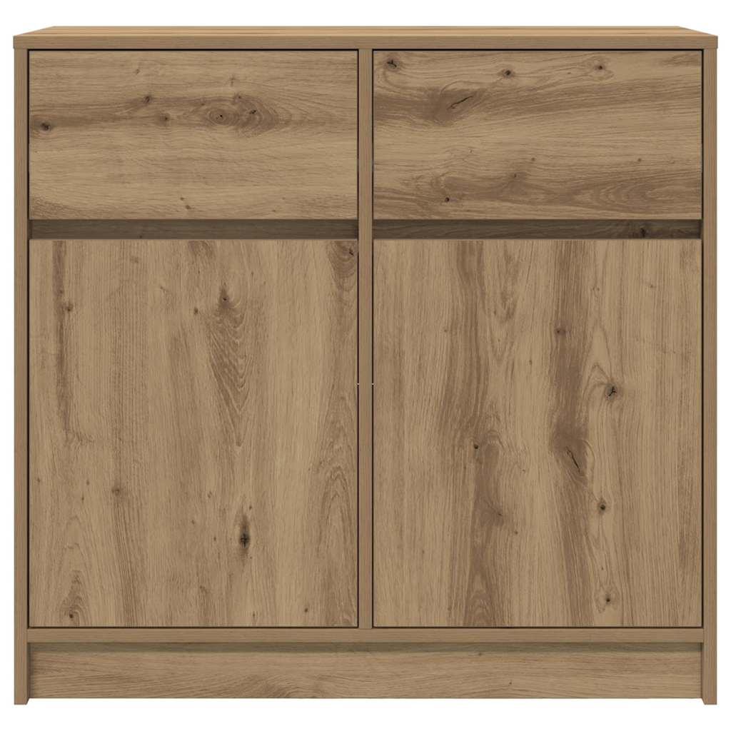 Dressoir lade 80x34x76 cm spaanplaat artisanaal eikenkleurig is nu te koop bij PeponiXL, paradijselijk wonen!