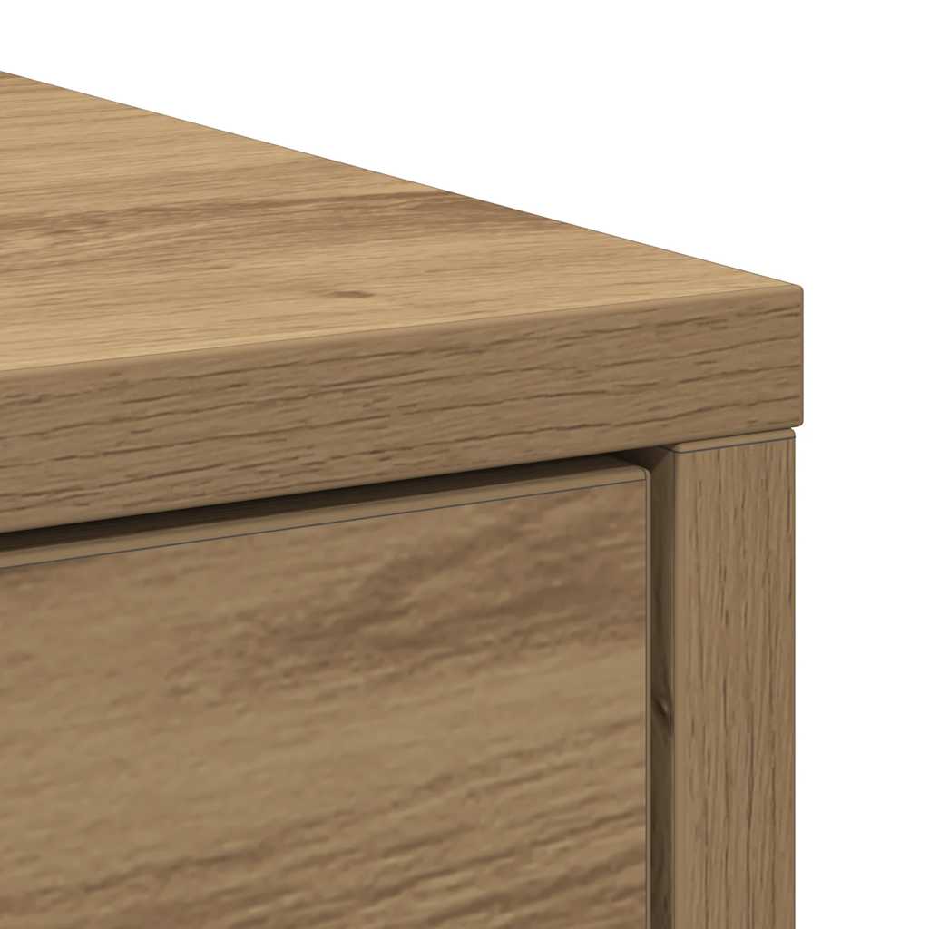Dressoir lade 80x34x76 cm spaanplaat artisanaal eikenkleurig is nu te koop bij PeponiXL, paradijselijk wonen!