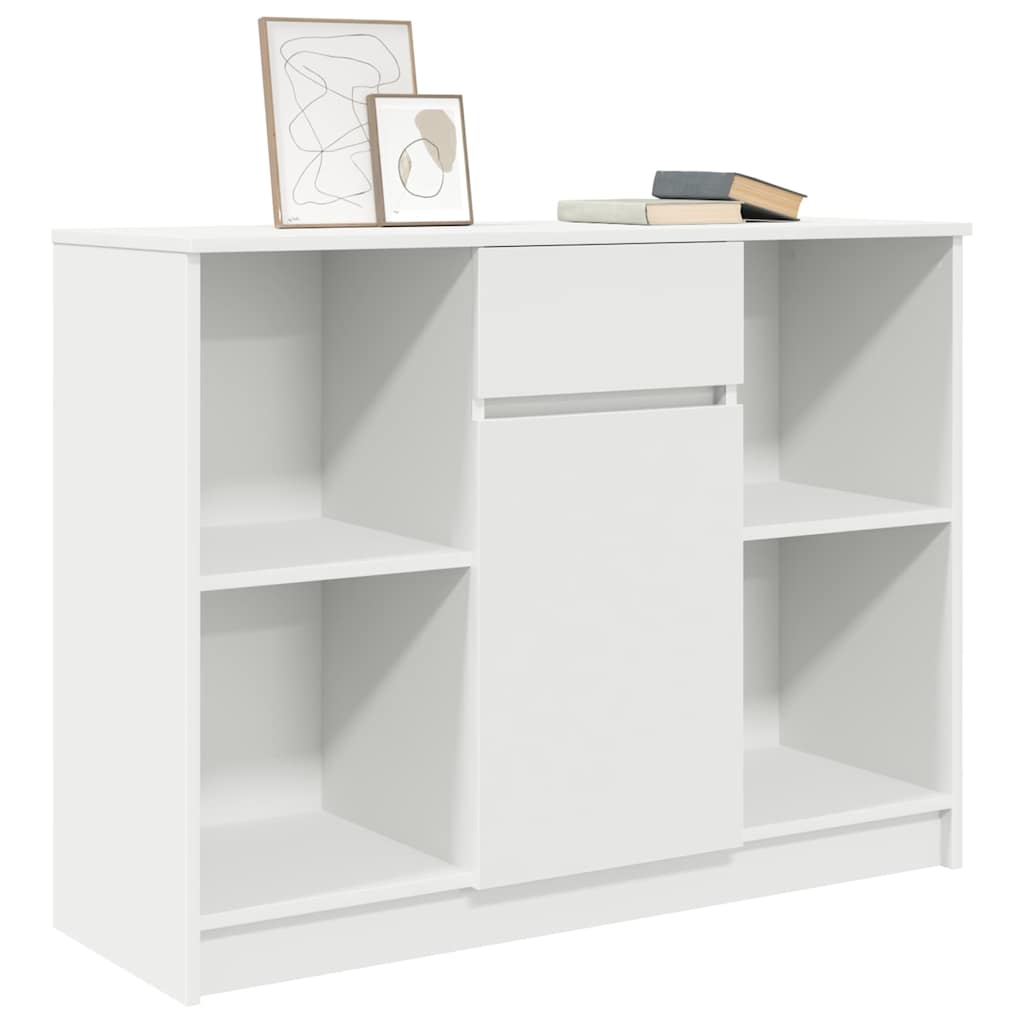 Dressoir met lade 101x35x76 cm spaanplaat wit is nu te koop bij PeponiXL, paradijselijk wonen!