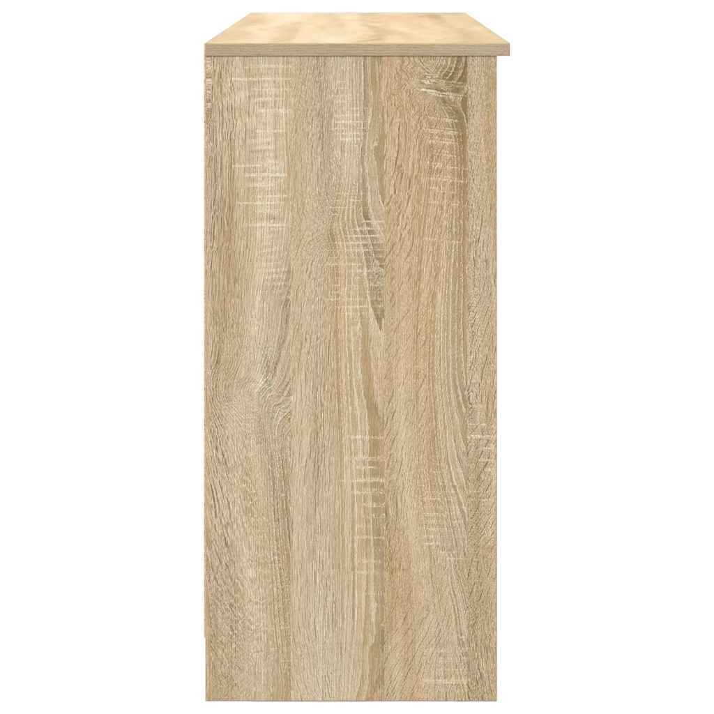 Dressoir met lade 101x35x76 cm spaanplaat sonoma eikenkleurig is nu te koop bij PeponiXL, paradijselijk wonen!