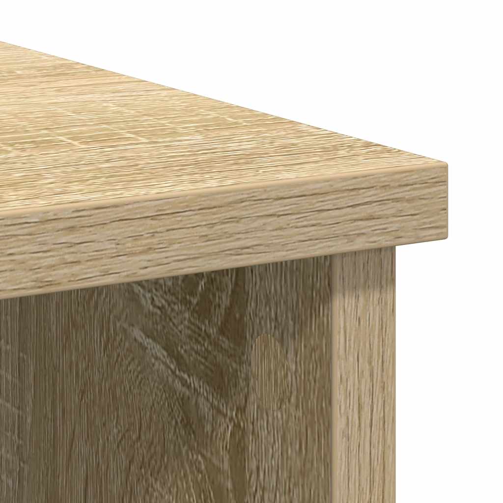 Dressoir met lade 101x35x76 cm spaanplaat sonoma eikenkleurig is nu te koop bij PeponiXL, paradijselijk wonen!