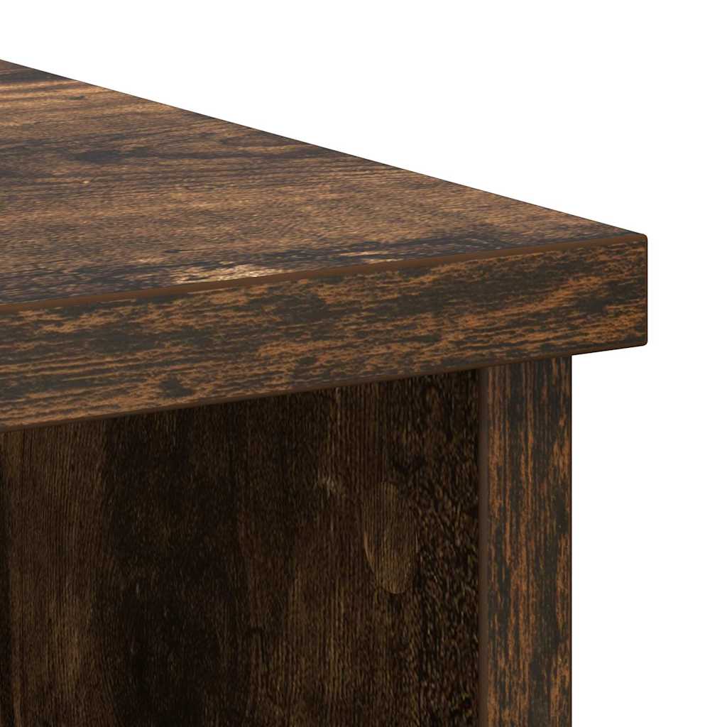 Dressoir met lade 101x35x76 cm spaanplaat gerookt eikenkleurig is nu te koop bij PeponiXL, paradijselijk wonen!