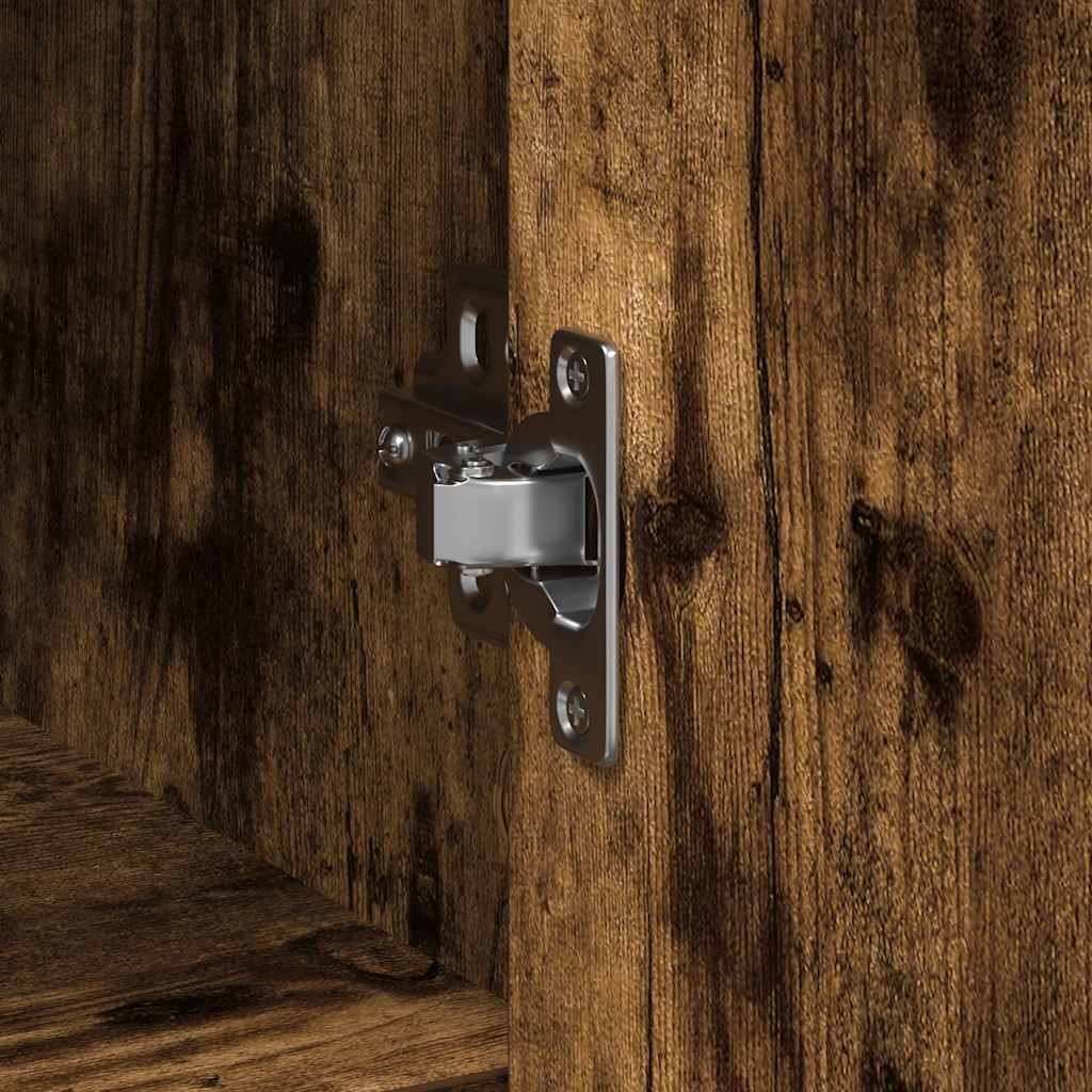 Dressoir met lade 101x35x76 cm spaanplaat gerookt eikenkleurig is nu te koop bij PeponiXL, paradijselijk wonen!