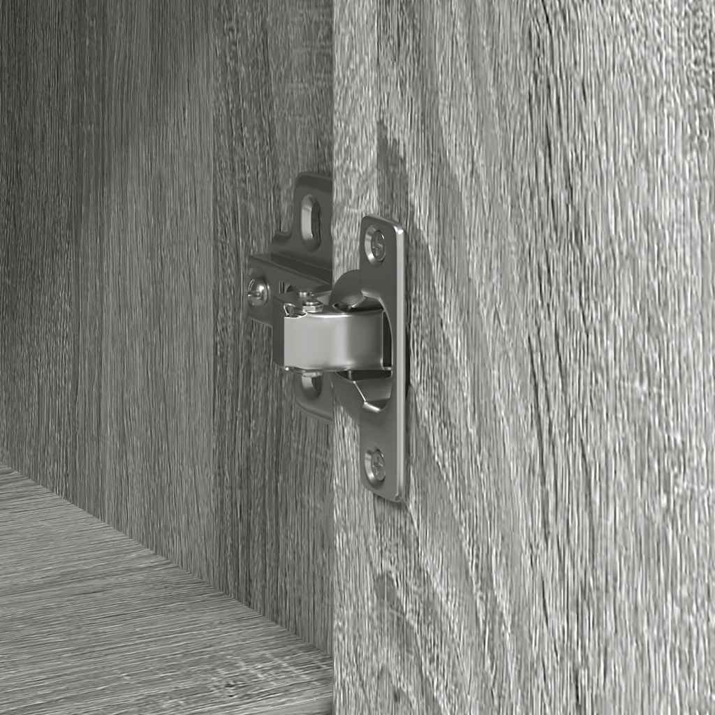 Dressoir met lade 101x35x76 cm spaanplaat grijs Sonoma is nu te koop bij PeponiXL, paradijselijk wonen!