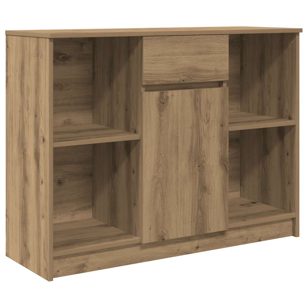 Dressoir lade 101x35x76 cm spaanplaat artisanaal eikenkleurig is nu te koop bij PeponiXL, paradijselijk wonen!