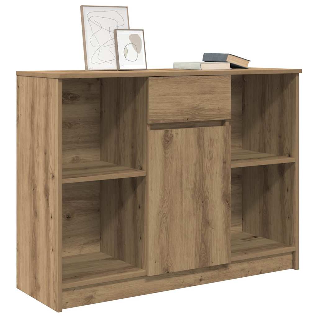 Dressoir lade 101x35x76 cm spaanplaat artisanaal eikenkleurig is nu te koop bij PeponiXL, paradijselijk wonen!