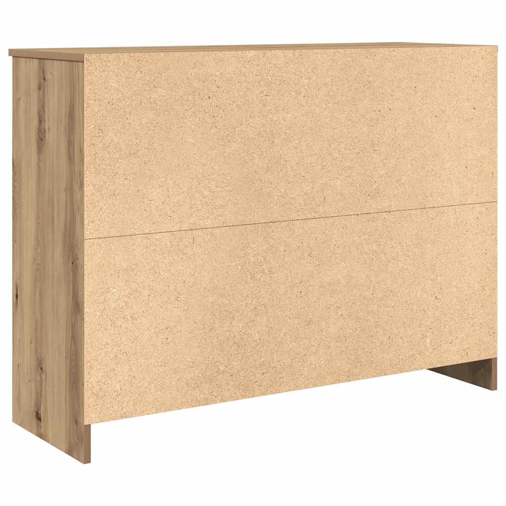 Dressoir lade 101x35x76 cm spaanplaat artisanaal eikenkleurig is nu te koop bij PeponiXL, paradijselijk wonen!