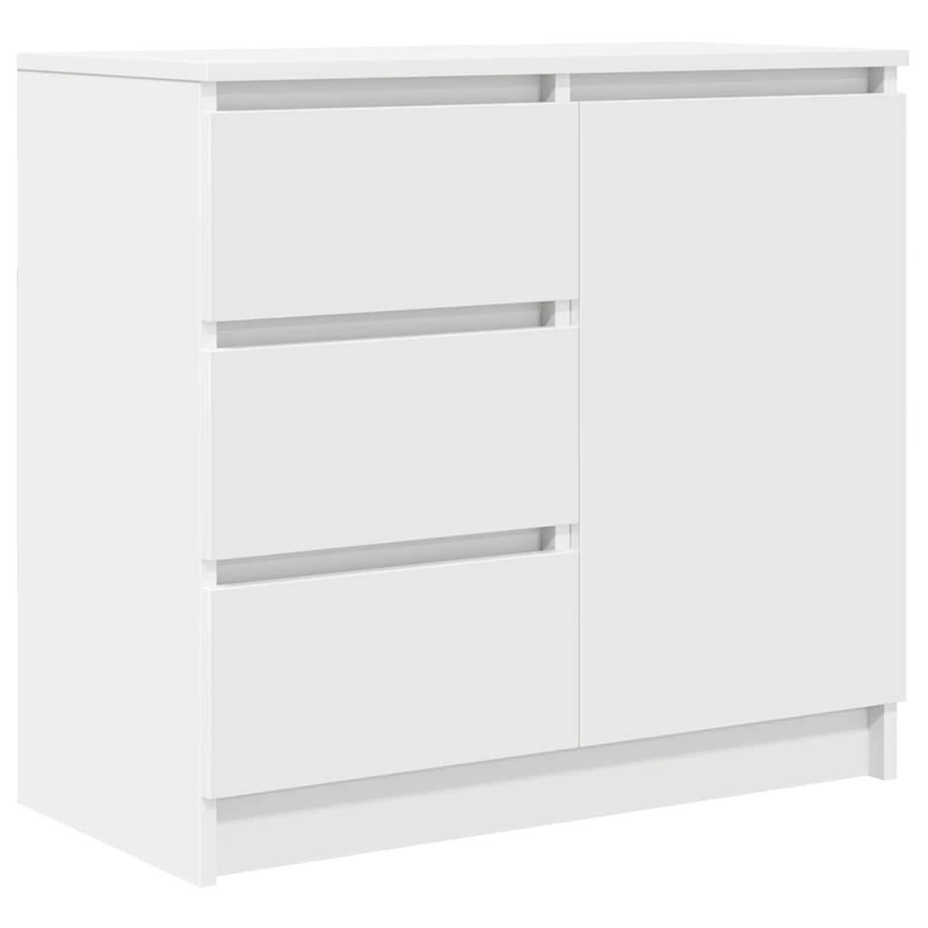 Dressoir met lade 71x35x65 cm spaanplaat wit is nu te koop bij PeponiXL, paradijselijk wonen!