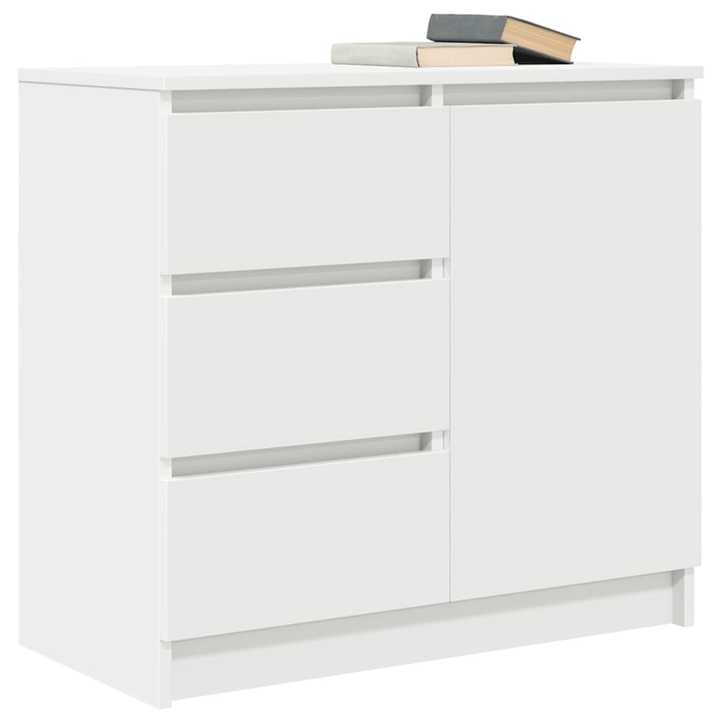 Dressoir met lade 71x35x65 cm spaanplaat wit is nu te koop bij PeponiXL, paradijselijk wonen!